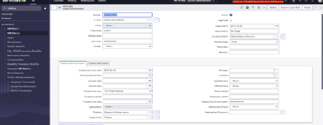 An HR Profile record where a legal hold flag is set