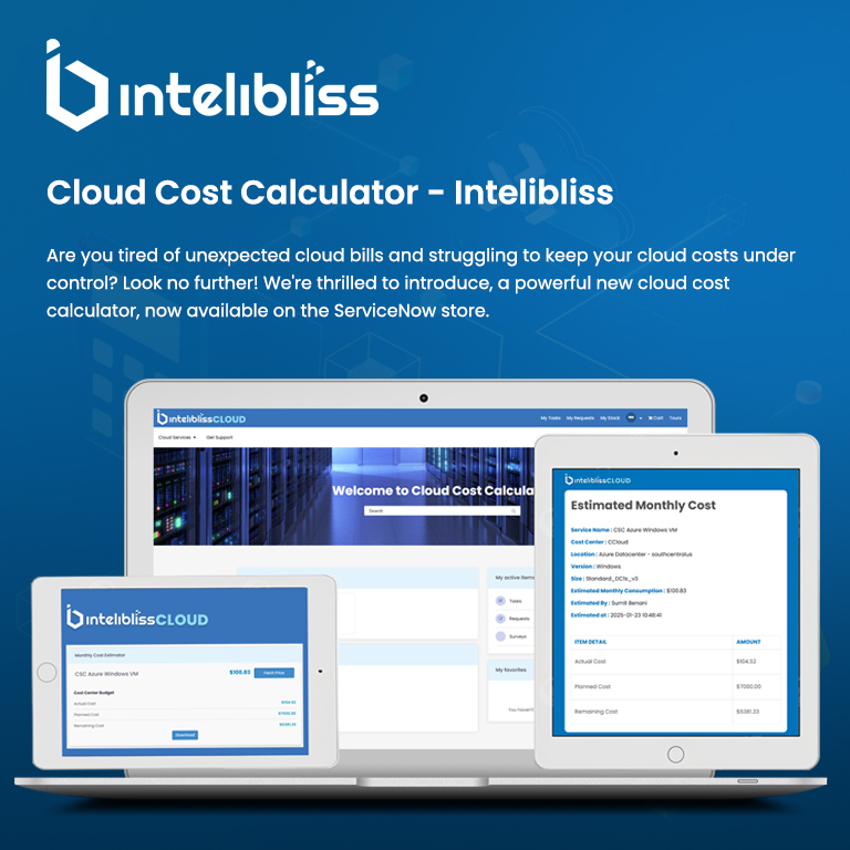 Cloud Cost calculator Intelibliss